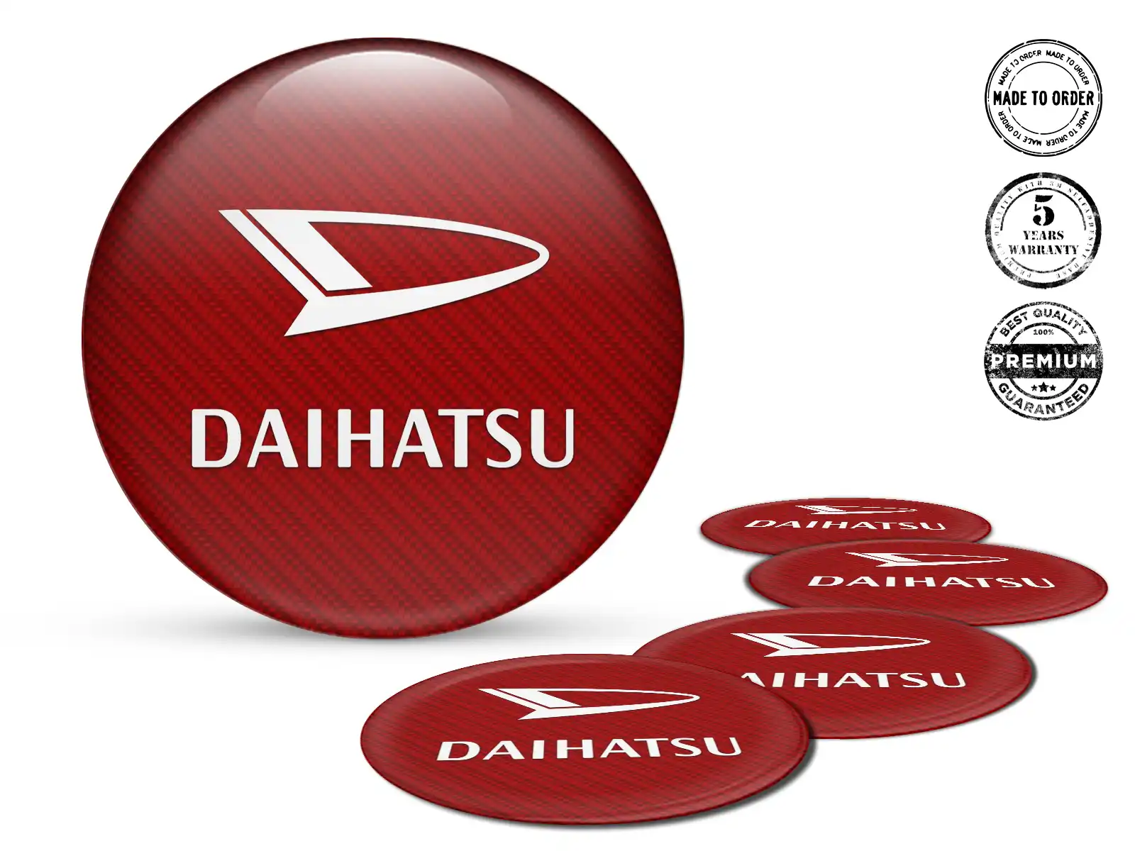 Daihatsu Radplaketten Ausgabe Harzgewölbte Labels